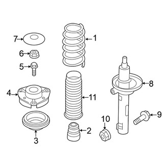 Volkswagen OE - Front Suspension - Struts & Components
