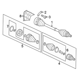 Volkswagen OE - Front Suspension - Drive Axles (FWD 2.0L Diesel Standard Tr)