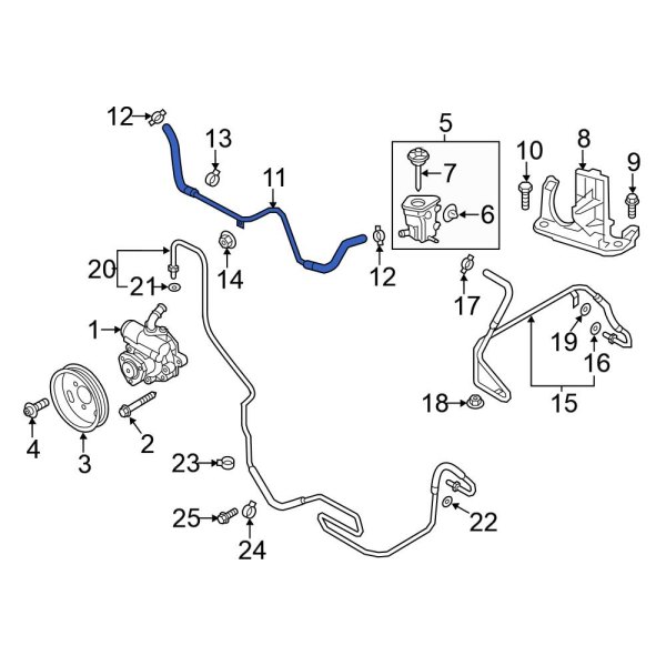 Power Steering Reservoir Hose