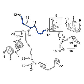 Volkswagen OE - Power Steering Reservoir Hose