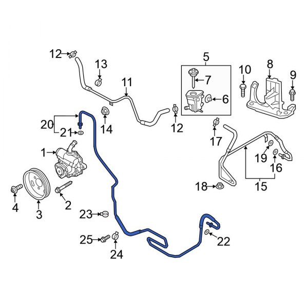 Power Steering Pressure Hose