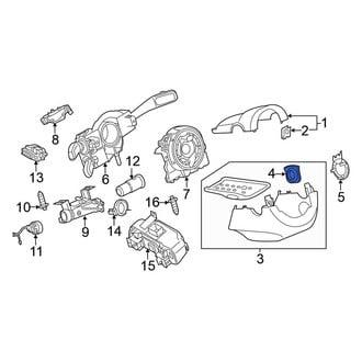 Volkswagen OE - Steering Column Cover Plug