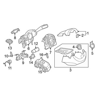 Volkswagen OE - Steering Column - Shroud, Switches & Levers
