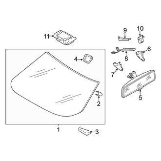 Volkswagen OE - Windshield - Glass