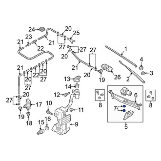Volkswagen OE - Wiper Motor Hardware Kit
