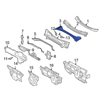 Volkswagen OE - Left Cowl Water Deflector