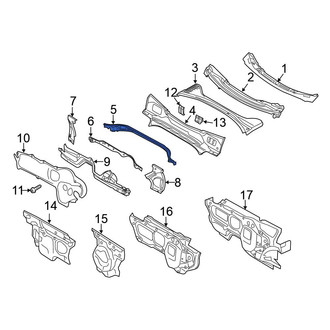 Volkswagen OE - Left Cowl Water Deflector