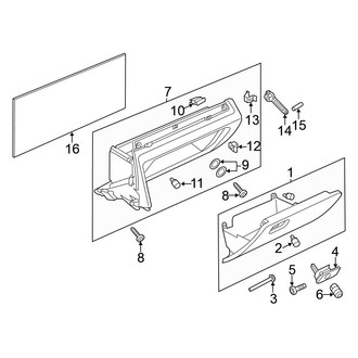 Volkswagen OE - Instrument Panel - Glove Box