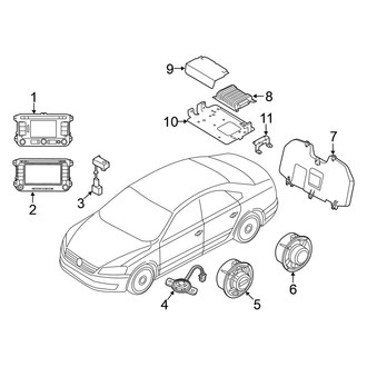 Volkswagen OE - Instrument Panel - Sound System