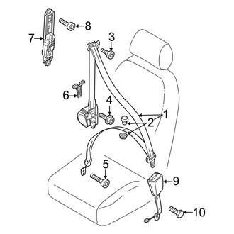 Volkswagen OE - Restraint Systems - Front Seat Belts