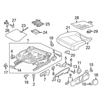 Volkswagen OE - Seats & Tracks - Front Seat Components (Manual Seat, Seat Cushion)