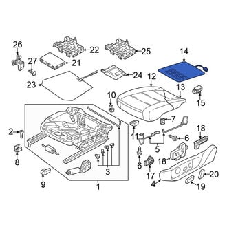 Volkswagen OE - Front Left Seat Heater Pad