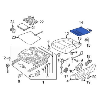 Volkswagen OE - Front Left Seat Heater Pad
