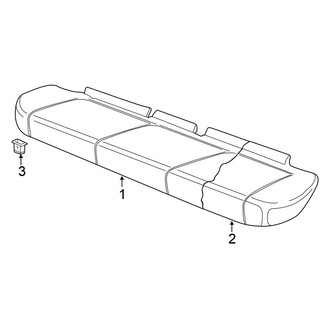 Volkswagen OE - Seats & Tracks - Rear Seat Components (Seat Cushion Components)