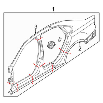 Volkswagen OE - Pillars, Rocker & Floor - Aperture Panel