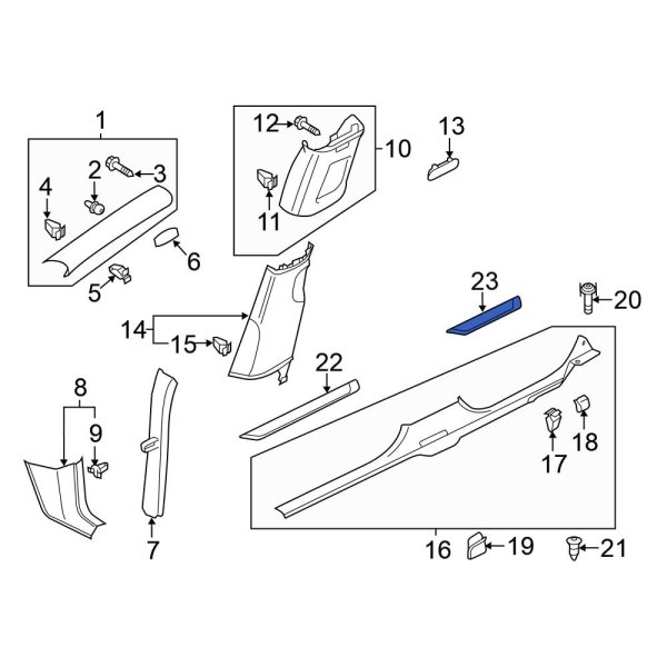 Door Trim Sill Plate Insert