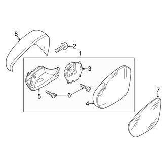 Volkswagen OE - Front Door - Outside Mirrors