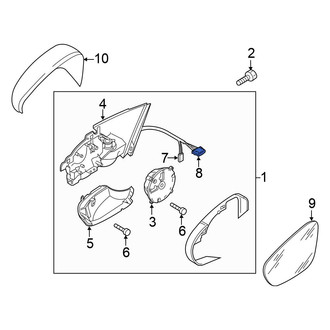 Volkswagen OE - Door Mirror Wiring Harness Connector