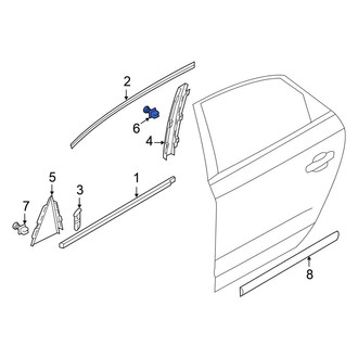 Volkswagen OE - Door Applique Clip