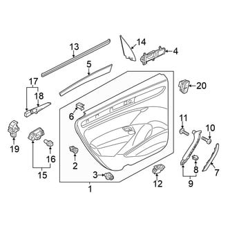 Volkswagen OE - Rear Door - Interior Trim