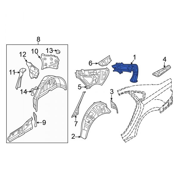 Quarter Panel Reinforcement