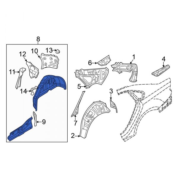 Wheel Housing Side Panel