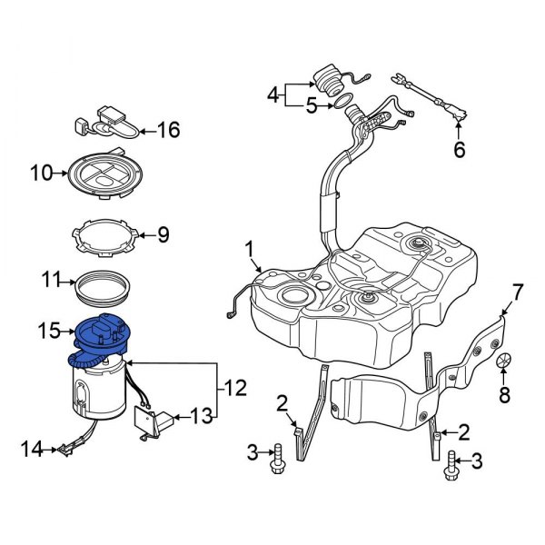 Volkswagen OE 561919679 Fuel Pump Housing