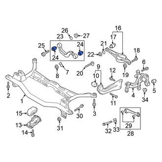 Volkswagen OE - Front Rearward Suspension Control Arm Bushing