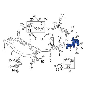 Volkswagen OE - Rear Left Suspension Knuckle