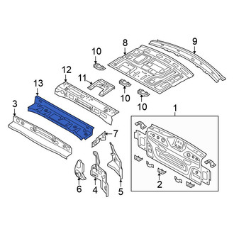 Volkswagen OE - Rear Lower Floor Pan Crossmember