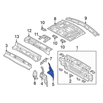 Volkswagen OE - Rear Left Outer Tail Light Pocket