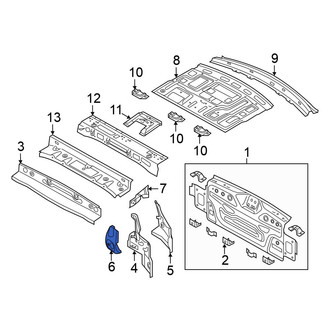 Volkswagen OE - Rear Right Inner Tail Light Pocket