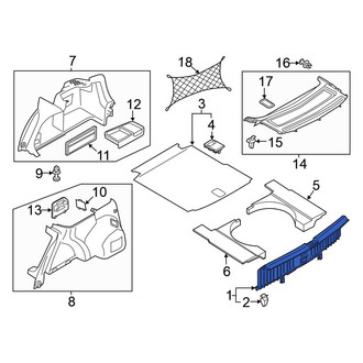 Volkswagen OE - Rear Rear Body Panel Trim Panel