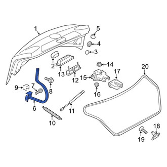 Volkswagen OE - Rear Left Deck Lid Hinge
