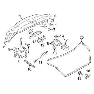 Volkswagen OE - Trunk Lid - Lid & Components