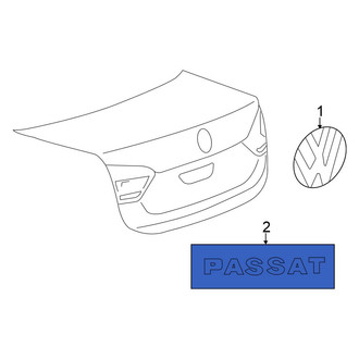 Volkswagen OE - Rear Deck Lid Emblem