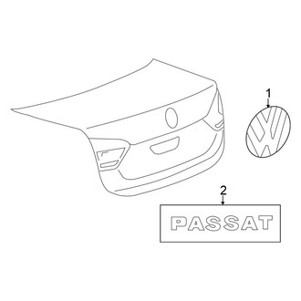 Volkswagen OE - Trunk Lid - Exterior Trim