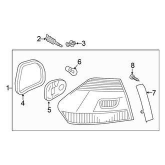 Volkswagen OE - Rear Lamps - Tail Lamps