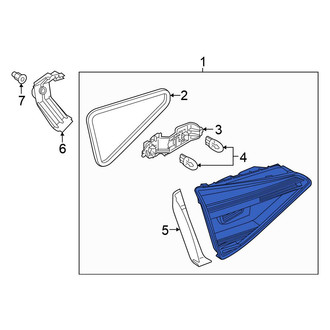 Volkswagen OE - Rear Left Back Up Light Assembly