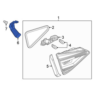 Volkswagen OE - Left Back Up Light Assembly Bracket