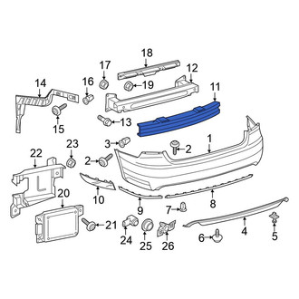 Volkswagen OE - Rear Bumper Impact Absorber