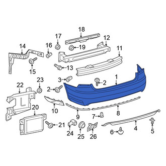 Volkswagen OE - Rear Bumper Cover