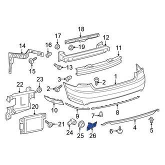 Volkswagen OE - Left Outer Parking Aid Sensor Bracket
