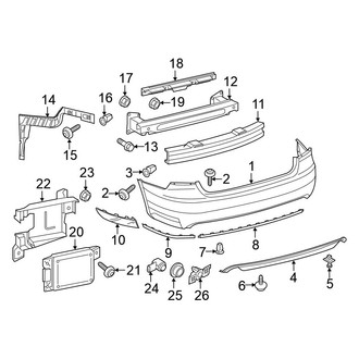 Volkswagen OE - Rear Bumper - Bumper & Components
