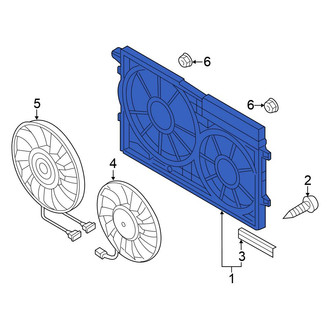Volkswagen OE - Engine Cooling Fan Shroud