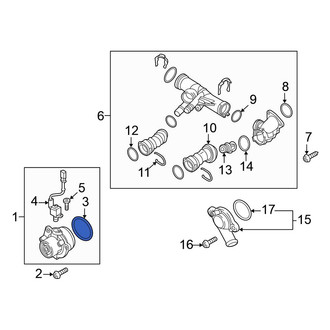Volkswagen OE - Engine Water Pump Gasket