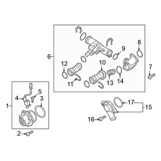 Volkswagen OE - Cooling - Water Pump (Main), (TDI SE / TDI SEL Premium)
