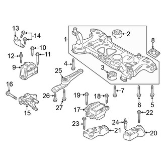 Volkswagen OE - Engine / Transaxle - Engine & Transmission Mounting (2.0L Diesel)