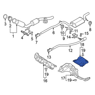 Volkswagen OE - Rear Floor Pan Heat Shield