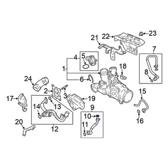 Volkswagen OE - Upper Turbocharger Oil Line O-Ring